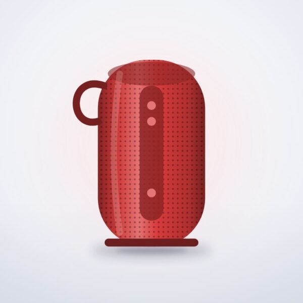 Sonara Boom Mini Portable Speaker, Red