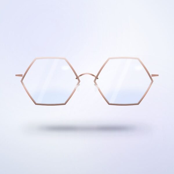 Aeris Hexa Titanium in rose gold, front view