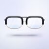 Halden Browline in gloss black, front view