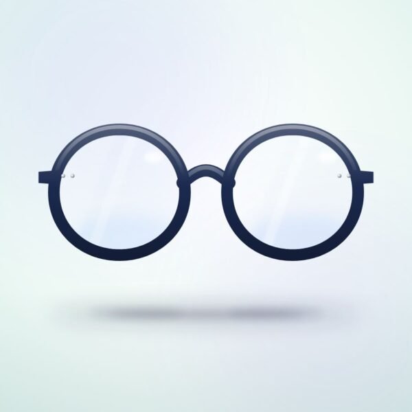 Lumi Kids Round in midnight navy, front view