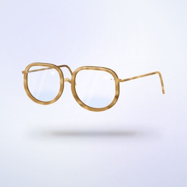 Pivot Panto in blonde tortoise, three-quarter view