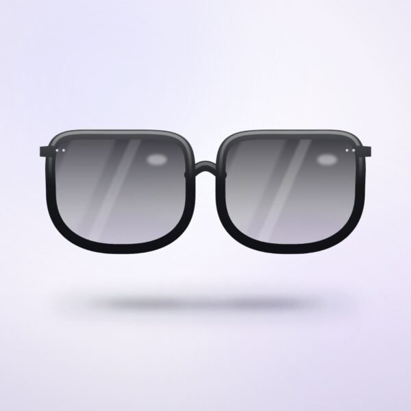 Riviera Oversized Sunglasses in gloss black, front view