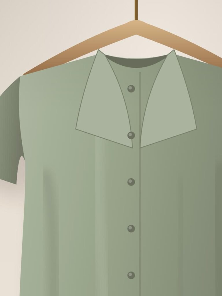 Camp-Collar Linen Shirt — detail