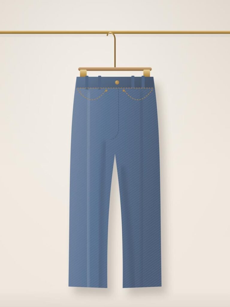 High-Rise Straight Jeans, mid blue
