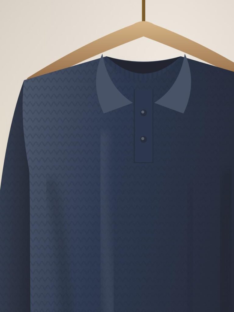 Merino Knit Polo — detail
