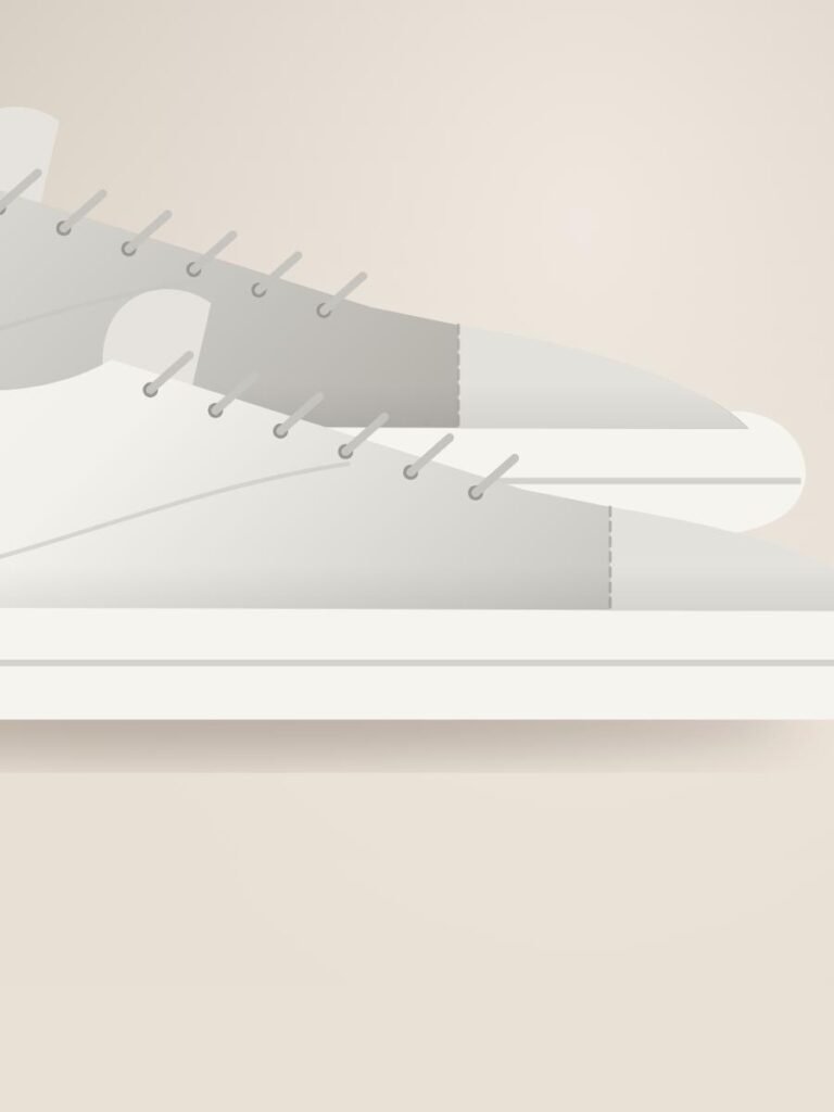 Minimal Leather Sneakers — detail