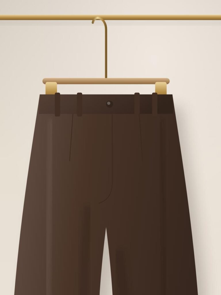 Pleated Wide-Leg Trousers — detail