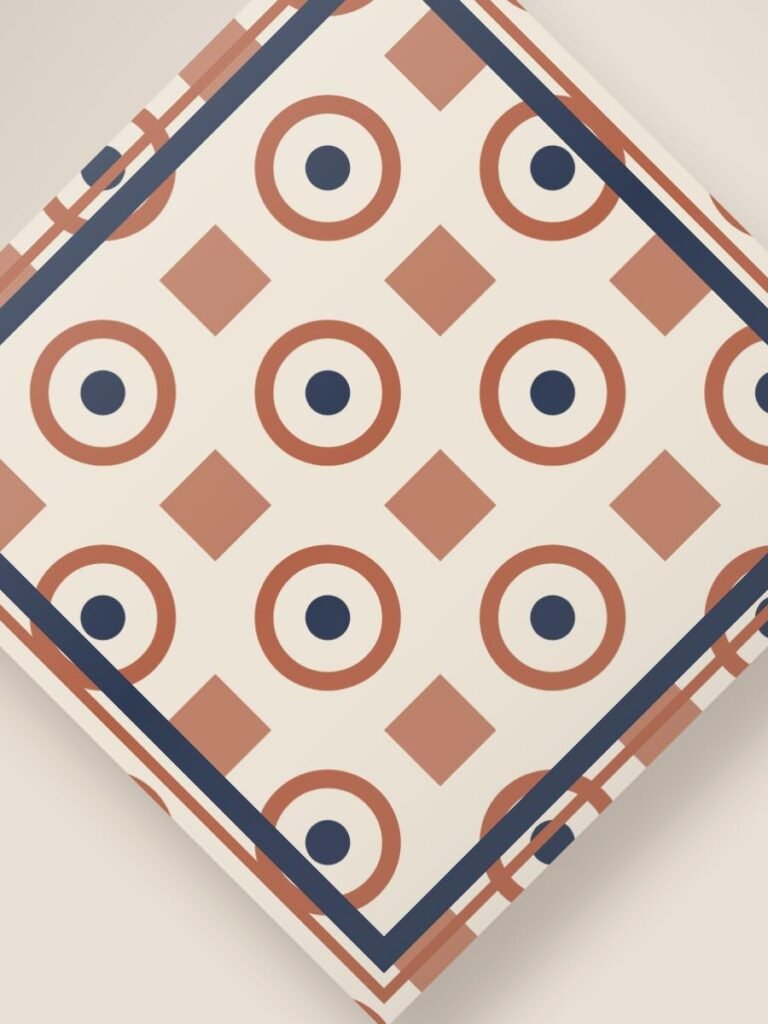 Printed Silk Square Scarf — detail