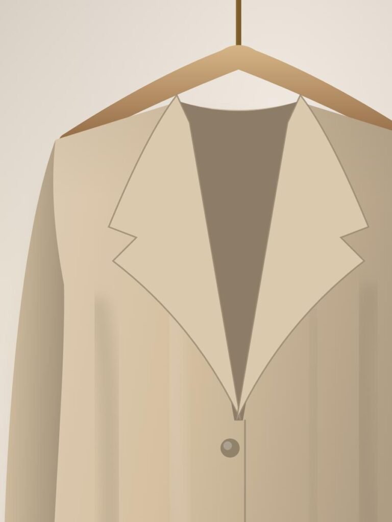 Tailored Linen Blazer — detail