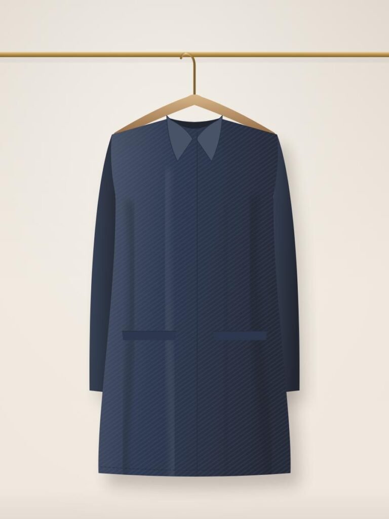 Unlined Mac Coat, navy