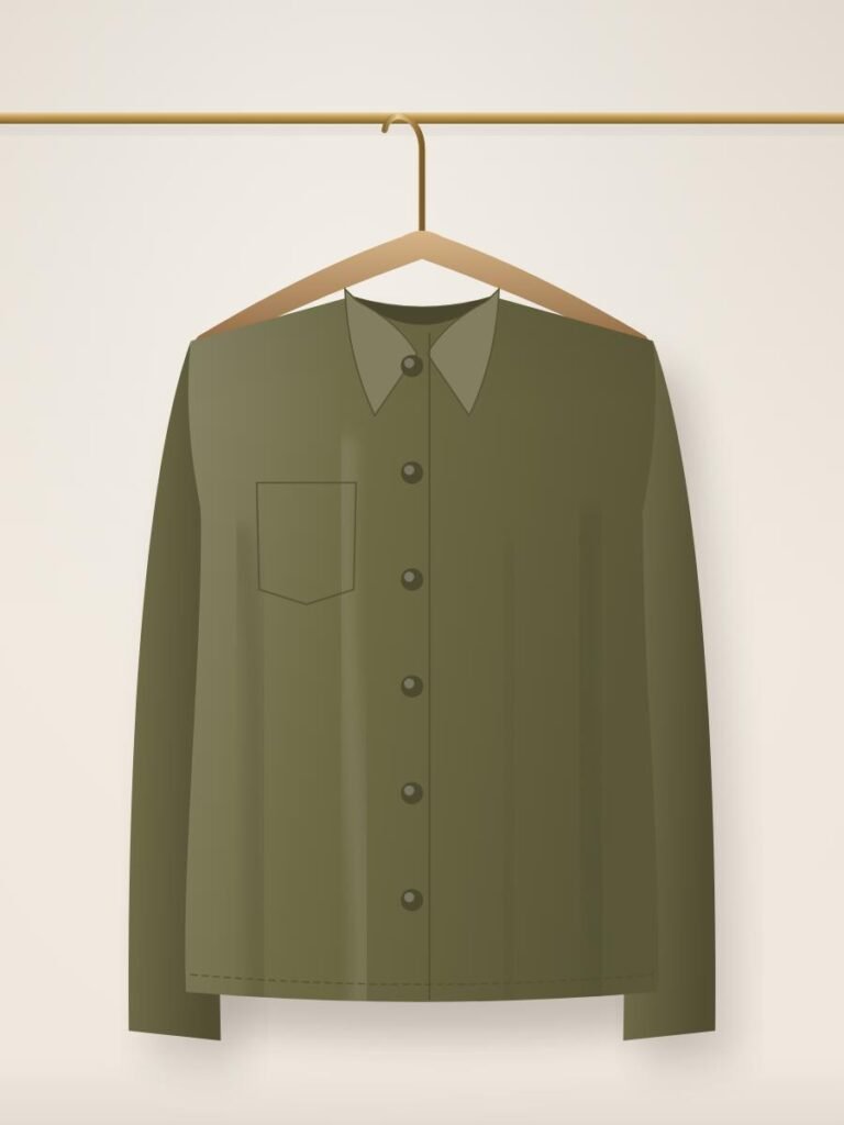 Wool Overshirt, olive