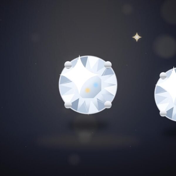Classic Diamond Stud Earrings 1.00 ct, close-up detail