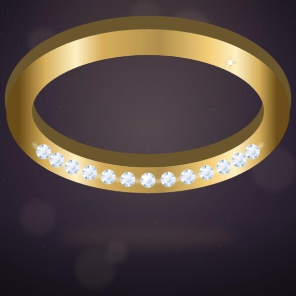 Halo Diamond Cuff Bangle, close-up detail