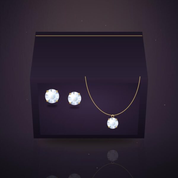 Petite Diamond Gift Set in 18k yellow gold