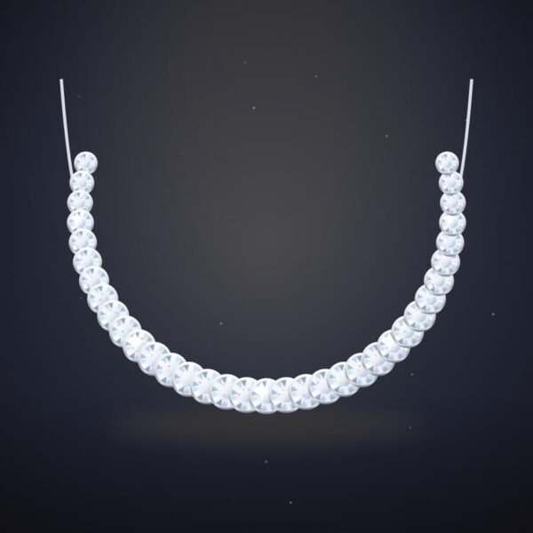 Riviera Diamond Tennis Necklace in 18k white gold