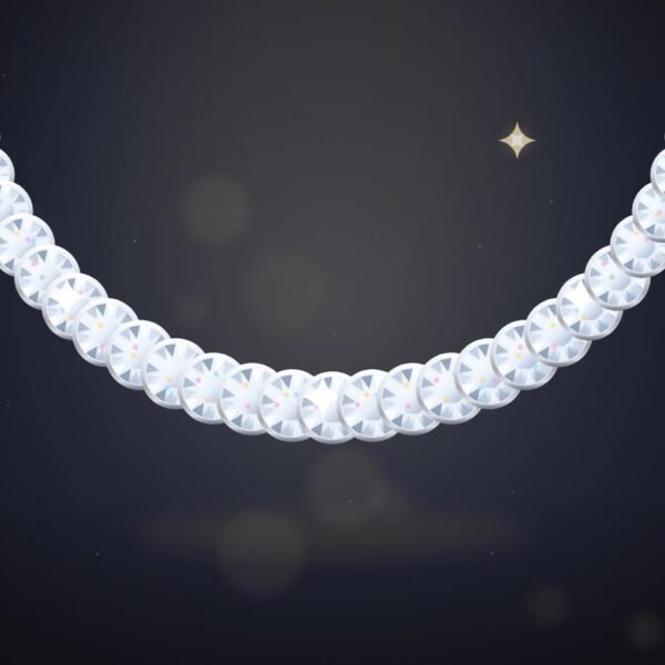Riviera Diamond Tennis Necklace, close-up detail