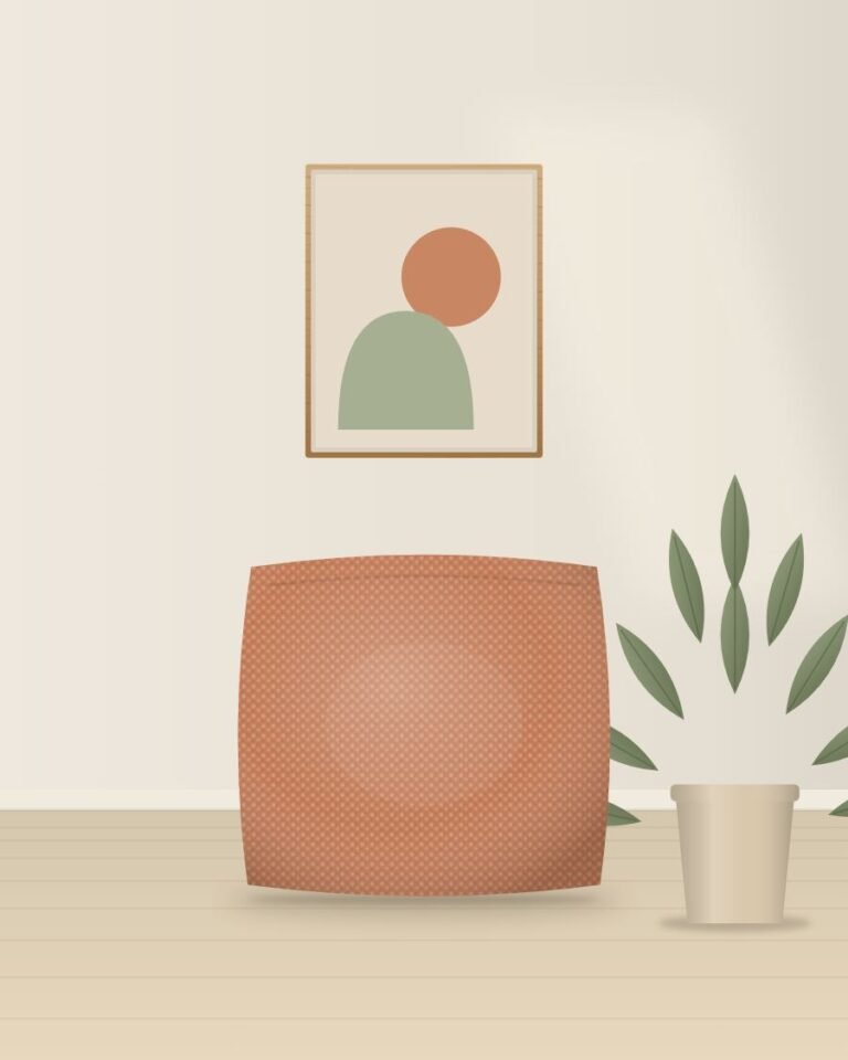 Bouclé Cushion Cover styled in a room