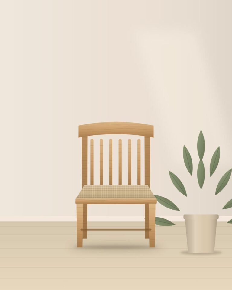 Pell Spindle Dining Chair styled in a room