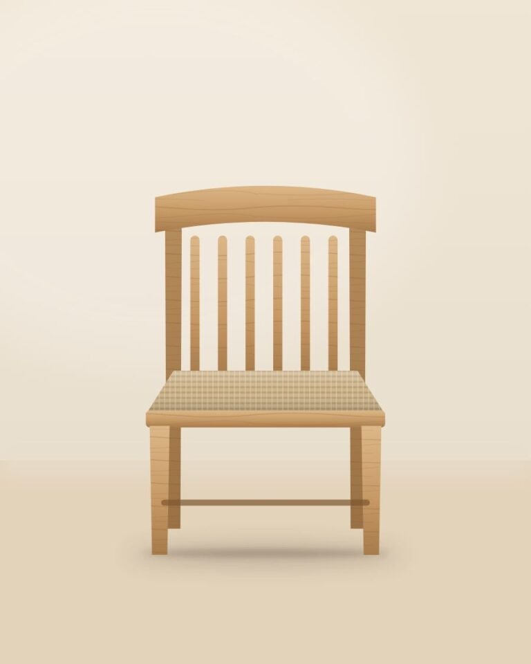 Pell Spindle Dining Chair in natural oak