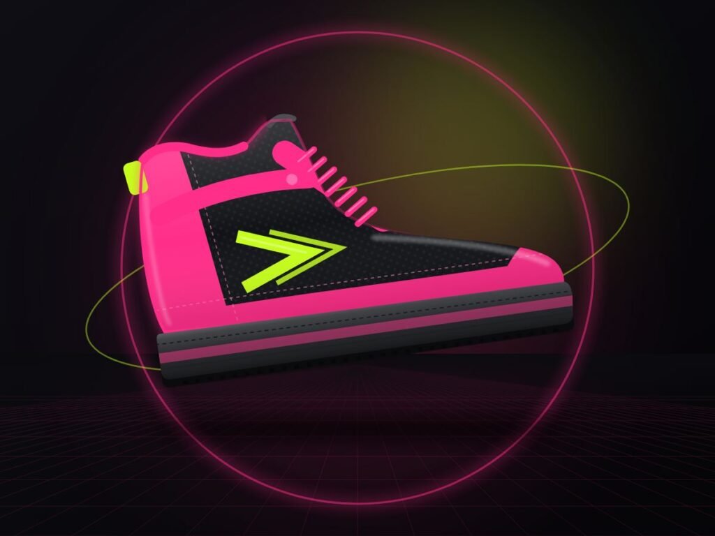 Orbit High Neon Noir high-top